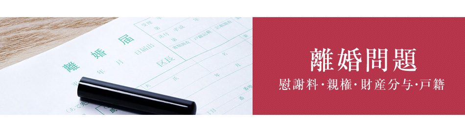 離婚問題 慰謝料・親権・財産分与・戸籍